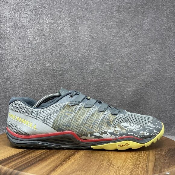 Merrell Trail Glove 5 Barefoot 2 Hiking Running Shoes Gray Mens Size 11.5 Vibram - Picture 1 of 9